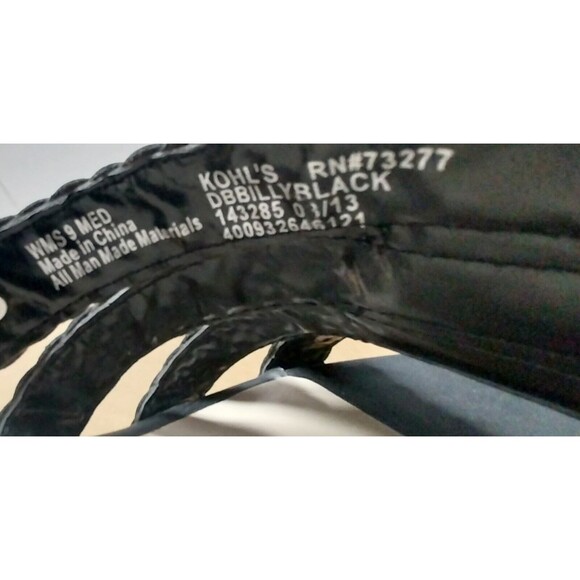 Dana Buchman Women Size 9M Brown Black Billy Strappy Wedge Heel Open Toe SANDALS - Picture 5 of 15